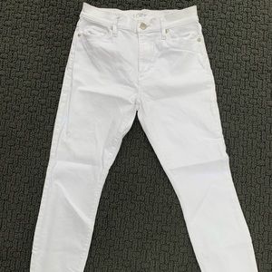 The Loft white denim pants